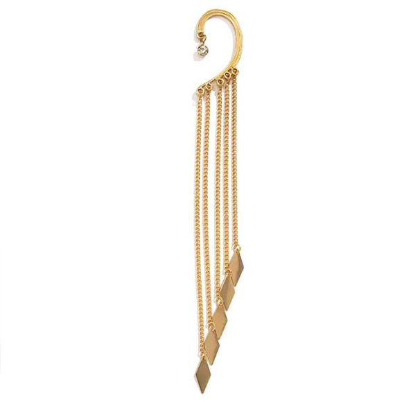 ⚜️𝟯𝟬%𝗢𝗙𝗙 𝗯𝘂𝗻𝗱𝗹𝗲𝘀 𝟯+⚜️ NEW Long Tassel Single Cuff Earring - Picture 7 of 9